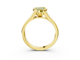 Yellow gold Fancy Yellow Heart  Solitaire Bezel-Set Diamond Ring with Channel-Set Band_41