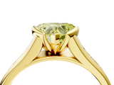 Yellow gold Fancy Yellow Heart  Solitaire Bezel-Set Diamond Ring with Channel-Set Band_42