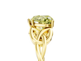 Yellow gold Fancy Yellow Heart  Solitaire Celtic Knot Engagement Ring with Four-Prong Setting_63