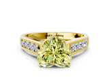 Yellow gold Fancy Yellow Heart  Solitaire Channel-Set Diamond Engagement Ring with Four-Prong Setting_31