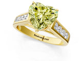 Yellow gold Fancy Yellow Heart  Solitaire Channel-Set Diamond Engagement Ring with Four-Prong Setting_32