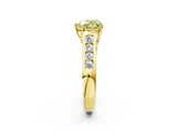 Yellow gold Fancy Yellow Heart  Solitaire Channel-Set Diamond Engagement Ring with Four-Prong Setting_33