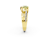 Yellow gold Fancy Yellow Heart  Solitaire Channel-Set Split Shank Ring with Tension Prong Setting_5