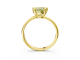 Yellow gold Fancy Yellow Heart  Solitaire Diamond Ring with 4-Prong Setting on a Classic Band_6