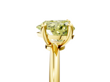 Yellow gold Fancy Yellow Heart  Solitaire Diamond Ring with 4-Prong Setting on a Classic Band_8