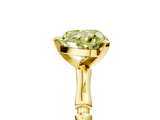 Yellow gold Fancy Yellow Heart  Solitaire Diamond Ring with Bamboo Band and Four-Prong Setting_61