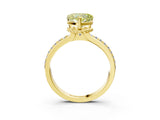 Yellow gold Fancy Yellow Heart  Solitaire Diamond Ring with Channel Set Band and Six-Prong Setting_51