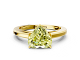 Yellow gold Fancy Yellow Heart  Solitaire Diamond Ring with Four-Prong Setting and Classic Band_3