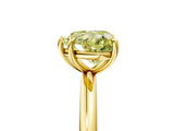 Yellow gold Fancy Yellow Heart  Solitaire Diamond Ring with Four-Prong Setting on a Plain Band_24