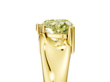 Yellow gold Fancy Yellow Heart  Solitaire Diamond Ring with Six-Prong Cathedral Setting_37
