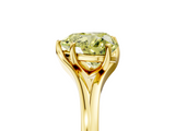 Yellow gold Fancy Yellow Heart  Solitaire Diamond Ring with Six-Prong Setting and Tapered Band_22
