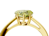 Yellow gold Fancy Yellow Heart  Solitaire Diamond Ring with Split Shank and Four-Prong Setting_24