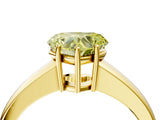 Yellow gold Fancy Yellow Heart  Solitaire Diamond Ring with Tapered Band and Four-Prong Setting_53
