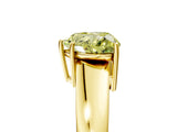 Yellow gold Fancy Yellow Heart  Solitaire Diamond Ring with Tapered Band and Four-Prong Setting_54