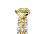 Yellow gold Fancy Yellow Heart  Solitaire Diamond with Pave and Channel Set Band_79