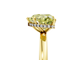 Yellow gold Fancy Yellow Heart  Solitaire Engagement Ring with Cathedral Band and Four-Prong Setting_26
