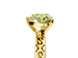 Yellow gold Fancy Yellow Heart  Solitaire Engagement Ring with Scrollwork Band and Four-Prong Setting_152
