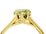 Yellow gold Fancy Yellow Heart  Solitaire Engagement Ring with Six-Prong Setting and Classic Band 4