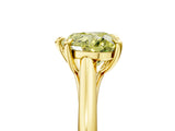 Yellow gold Fancy Yellow Heart  Solitaire Engagement Ring with Six-Prong Setting and Classic Band 5