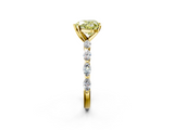 Yellow gold Fancy Yellow Heart  Solitaire Marquise Side Stone Prong Setting Ring_46