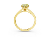 Yellow gold Fancy Yellow Heart  Solitaire Pavé Band with Four-Prong Setting_31