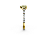 Yellow gold Fancy Yellow Heart  Solitaire Pave Diamond Engagement Ring with Prong Setting_21