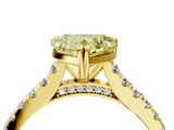 Yellow gold Fancy Yellow Heart  Solitaire Pave Diamond Engagement Ring with Prong Setting_23