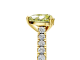 Yellow gold Fancy Yellow Heart  Solitaire Pave Diamond Engagement Ring with Prong Setting_24