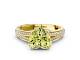 Yellow gold Fancy Yellow Heart  Solitaire Pave Split Shank Engagement Ring with Six-Prong Setting_37