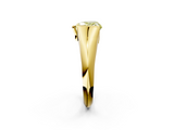 Yellow gold Fancy Yellow Heart  Solitaire Tension Set Diamond Ring_22
