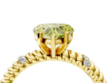 Yellow gold Fancy Yellow Heart  Solitaire Twisted Band Prong Set Engagement Ring_65