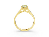 Yellow gold Fancy Yellow Marquise  Brilliant Channel-Set Solitaire Ring with Four-Prong Setting_20