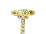 Yellow gold Fancy Yellow Marquise  Brilliant Pavé Band Solitaire with Four-Prong Setting_22