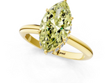 Yellow gold Fancy Yellow Marquise  Brilliant Solitaire Engagement Ring with Six-Prong Setting and Classic Band_1