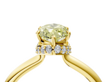 Yellow gold Fancy Yellow Marquise  Brilliant Solitaire Engagement Ring with Six-Prong Setting and Classic Band_4