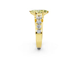 Yellow gold Fancy Yellow Marquise  Brilliant Solitaire with Side Stones on a Pave Band and Four-Prong Setting_31