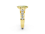 Yellow gold Fancy Yellow Marquise  Brilliant Solitaire with Side Stones on a Pave Band and Four-Prong Setting_38