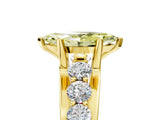 Yellow gold Fancy Yellow Marquise  Brilliant Solitaire with Side Stones on a Pave Band and Four-Prong Setting_41