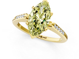 Yellow gold Fancy Yellow Marquise  Cut Channel Set Solitaire Engagement Ring with Four-Prong Setting_1
