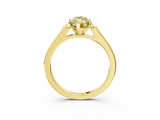 Yellow gold Fancy Yellow Marquise  Cut Channel Set Solitaire Engagement Ring with Four-Prong Setting_3