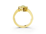Yellow gold Fancy Yellow Marquise Cut Cut Halo Pavé Diamond Ring_3