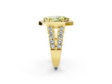 Yellow gold Fancy Yellow Marquise Cut Cut Halo Split Shank Prong Set Ring_2