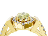Yellow gold Fancy Yellow Marquise Cut Cut Halo Split Shank Prong Set Ring_4