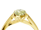 Yellow gold Fancy Yellow Marquise Cut Cut Pave Split Shank Engagement Ring with Four-Prong Setting_4
