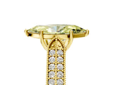 Yellow gold Fancy Yellow Marquise Cut Cut Pave Split Shank Engagement Ring with Four-Prong Setting_5