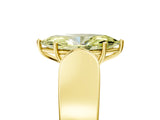 Yellow gold Fancy Yellow Marquise Cut Diamond Channel Set Solitaire Ring with Four-Prong Setting_17