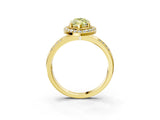 Yellow gold Fancy Yellow Marquise Cut Diamond Double Halo Ring with Split Shank and Four-Prong Setting_15