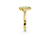 Yellow gold Fancy Yellow Marquise Cut Diamond Engagement Ring with Side Stone Accents and Four-Prong Setting_37