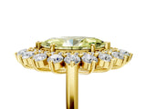 Yellow gold Fancy Yellow Marquise Cut Diamond Floral Double Halo Engagement Ring with Prong Setting_29