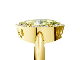 Yellow gold Fancy Yellow Marquise  Cut Diamond Halo Engagement Ring with Split Shank and Four-Prong Setting_34